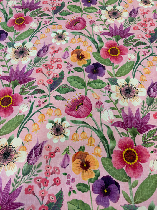 Canterbury Garden on Pink