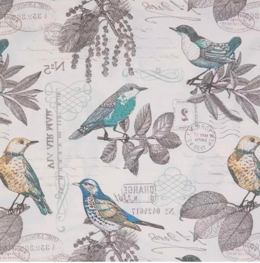 Natural & Turquoise Lancing Breeze Birds